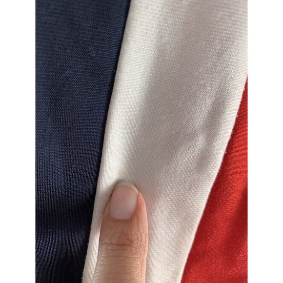 Vintage Abercrombie & Fitch Full Zip Track Jacket Mens Size Red Blue Large Y2K - Picture 13 of 14